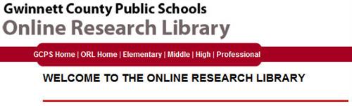 GCPS Online Research Library 